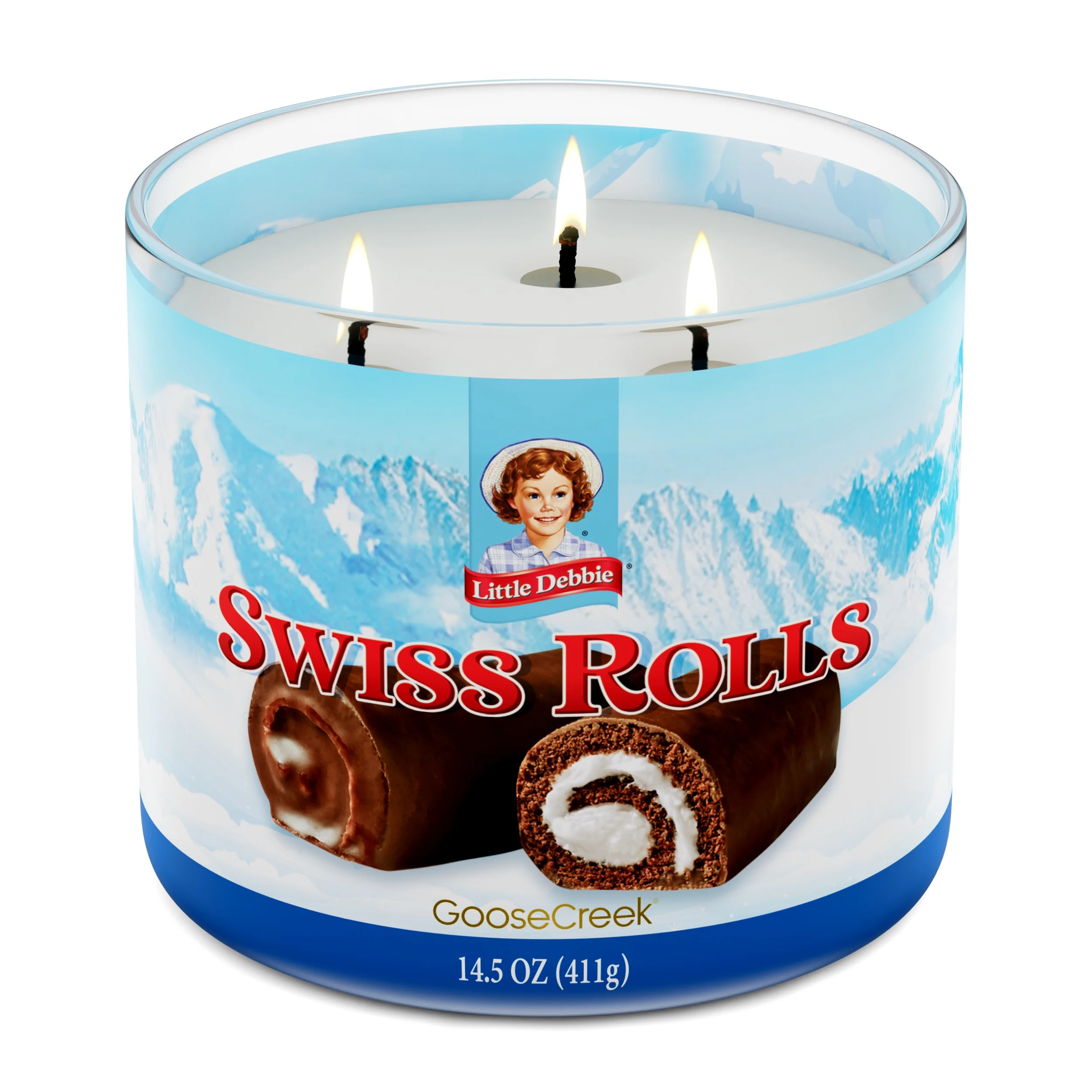 Goose Creek Little Debbie Swiss Rolls Scented 3-Wick Jar Candle 14.5oz - Walmart.com | Walmart (US)