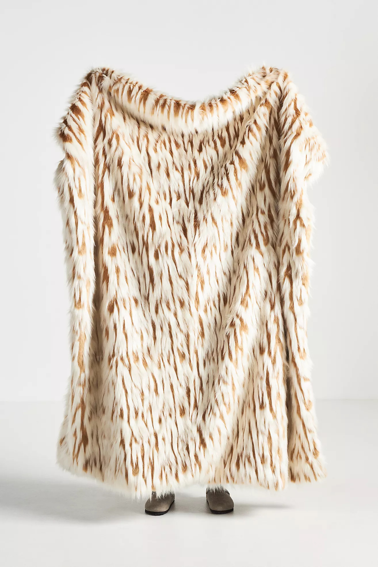 Tatum Faux Fur Throw Blanket | Anthropologie (US)