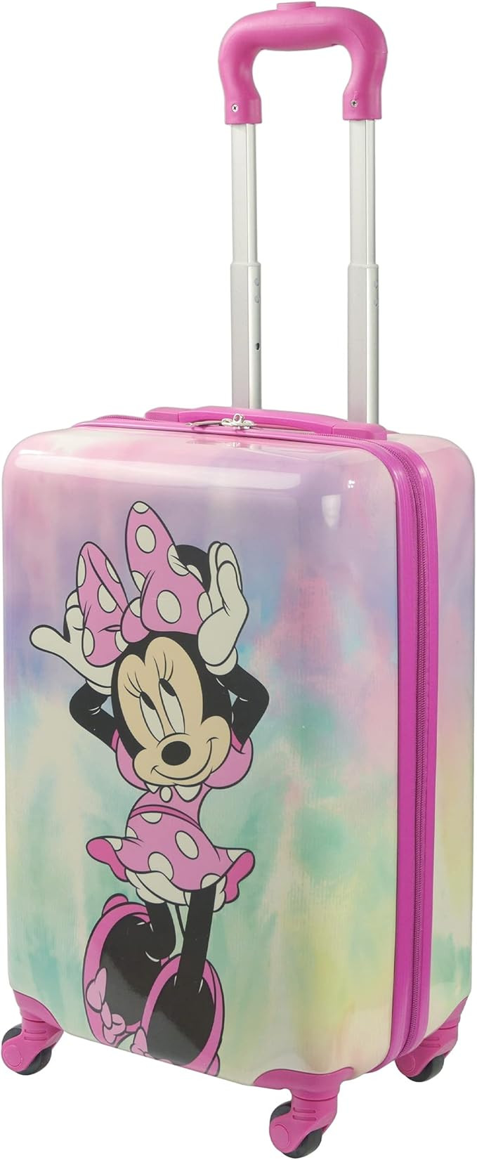 FUL Disney Minnie Mouse 21 Inch Kids Rolling Luggage, Hardshell Carry On Suitcase with Wheels, Pi... | Amazon (US)