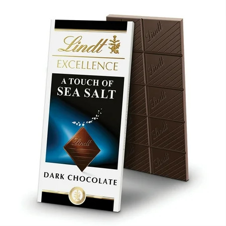 (12 Pack)Lindt Excellence Sea Salt Dark Chocolate Candy Bar 3.5 oz. | Walmart (US)