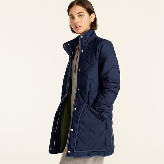 Quilted cocoon puffer with PrimaLoft® | J. Crew US