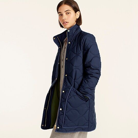 Quilted cocoon puffer with PrimaLoft® | J.Crew US