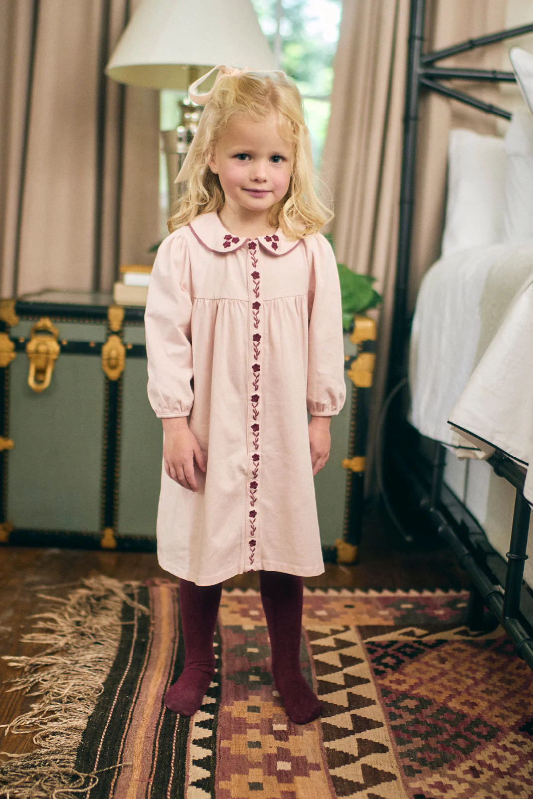 Collier Dress in Blushing Pink | Baybala