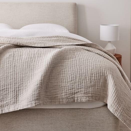 European Flax Linen Blanket | West Elm (US)