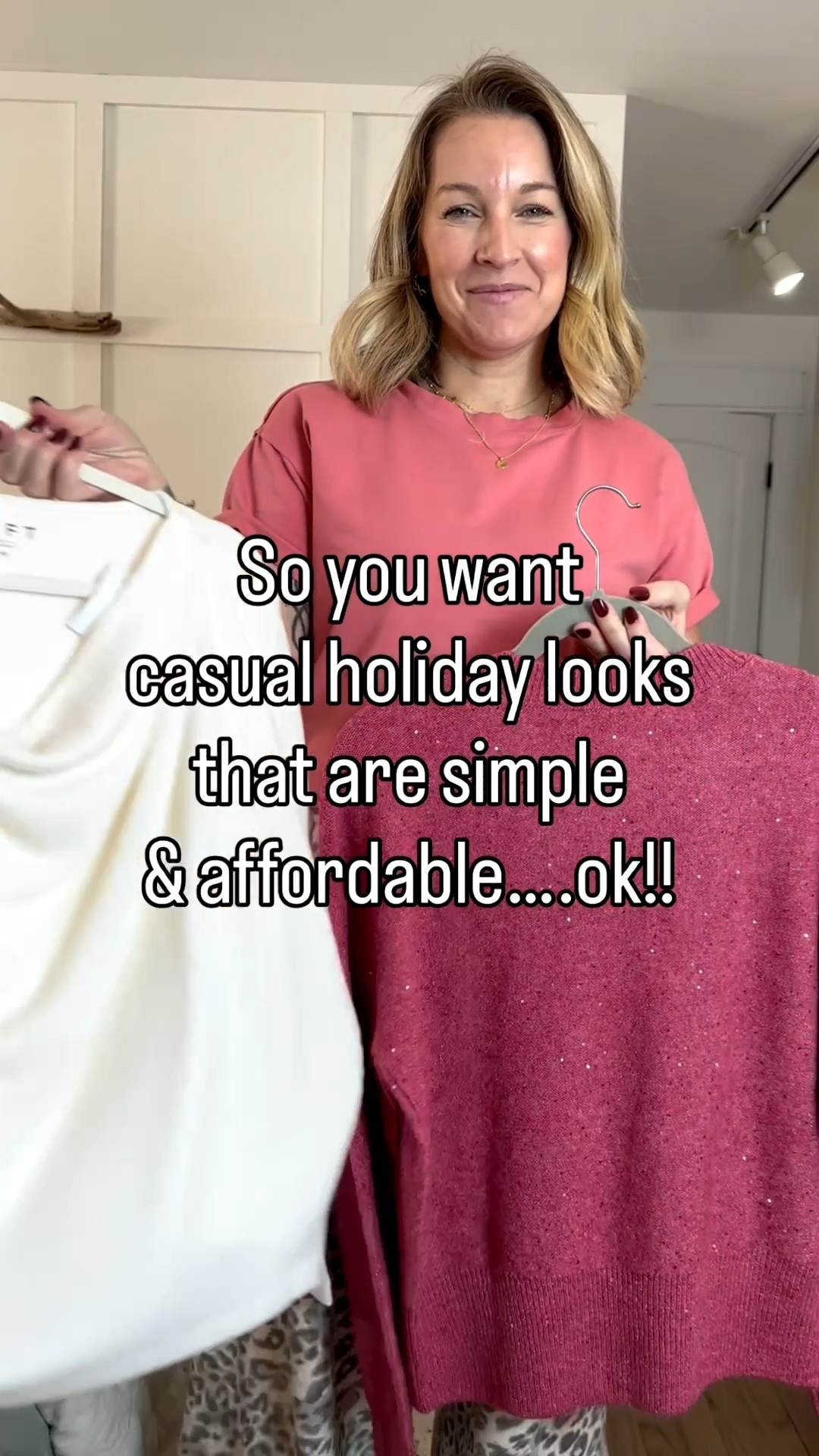 1 pair of jeans, 3 tops, a variety of elevated casual holiday or wintery looks!! 
Medium everything. Tts 29 regular jeans!
Both booties are true size. How fun is the pink sequins sweater???? Love that it’s not full sequins and instead just a touch here and there! The appliqué on the sweatshirt is so good too!!!! The drapey top legit feels like cozy loungewear  

#LTKootd #LTKHoliday #LTKgrwm