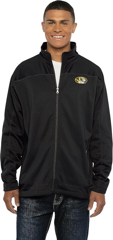 Vantage Apparel Men's Collegiate Full Zip Soft Shell Micro Fleece Jacket, Missouri Tigers, Black,... | Amazon (US)