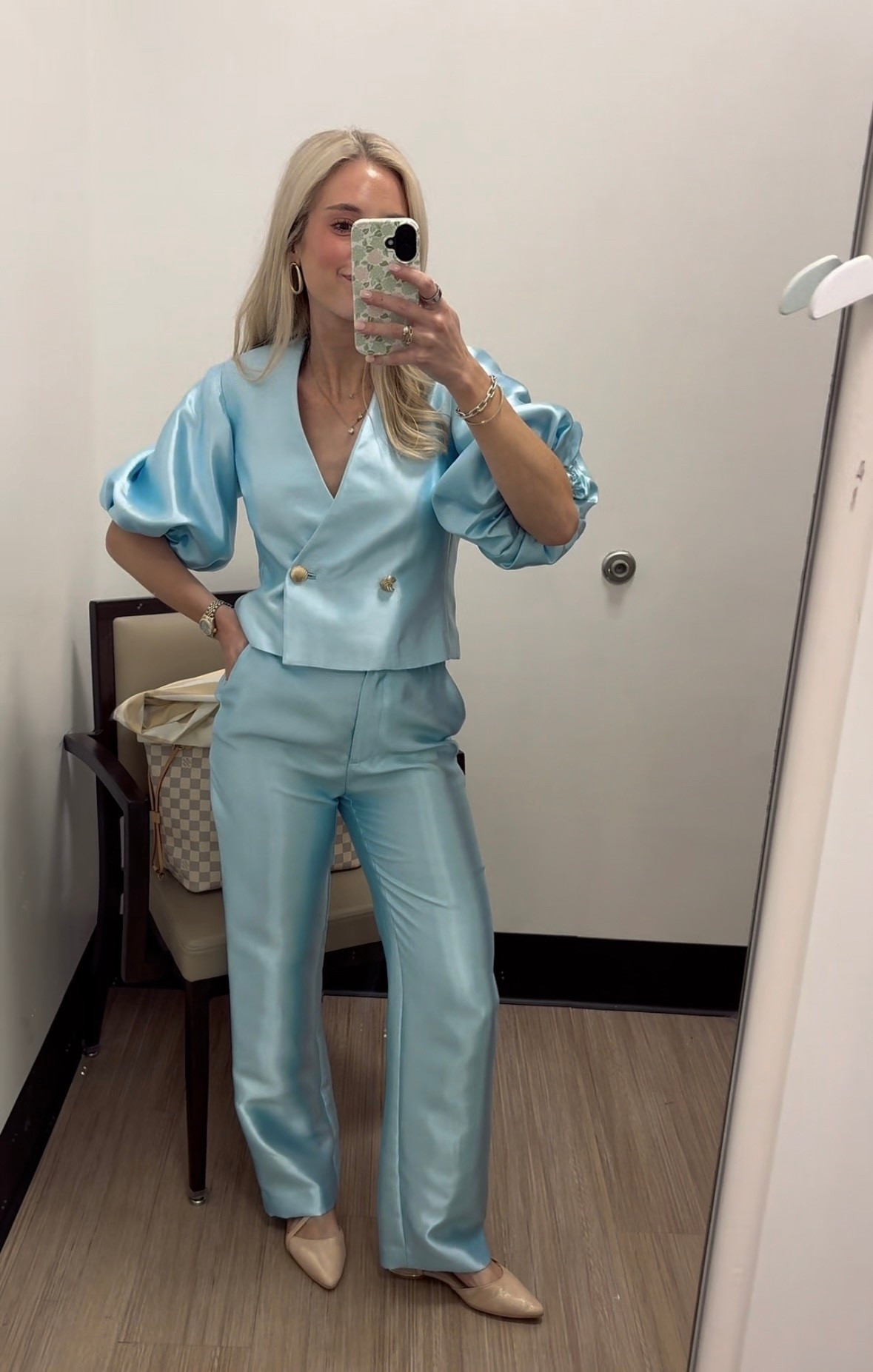 Power suit HELLO!!! Such a good Antonio Melani find! 🩵

#LTKWorkwear #LTKootd
