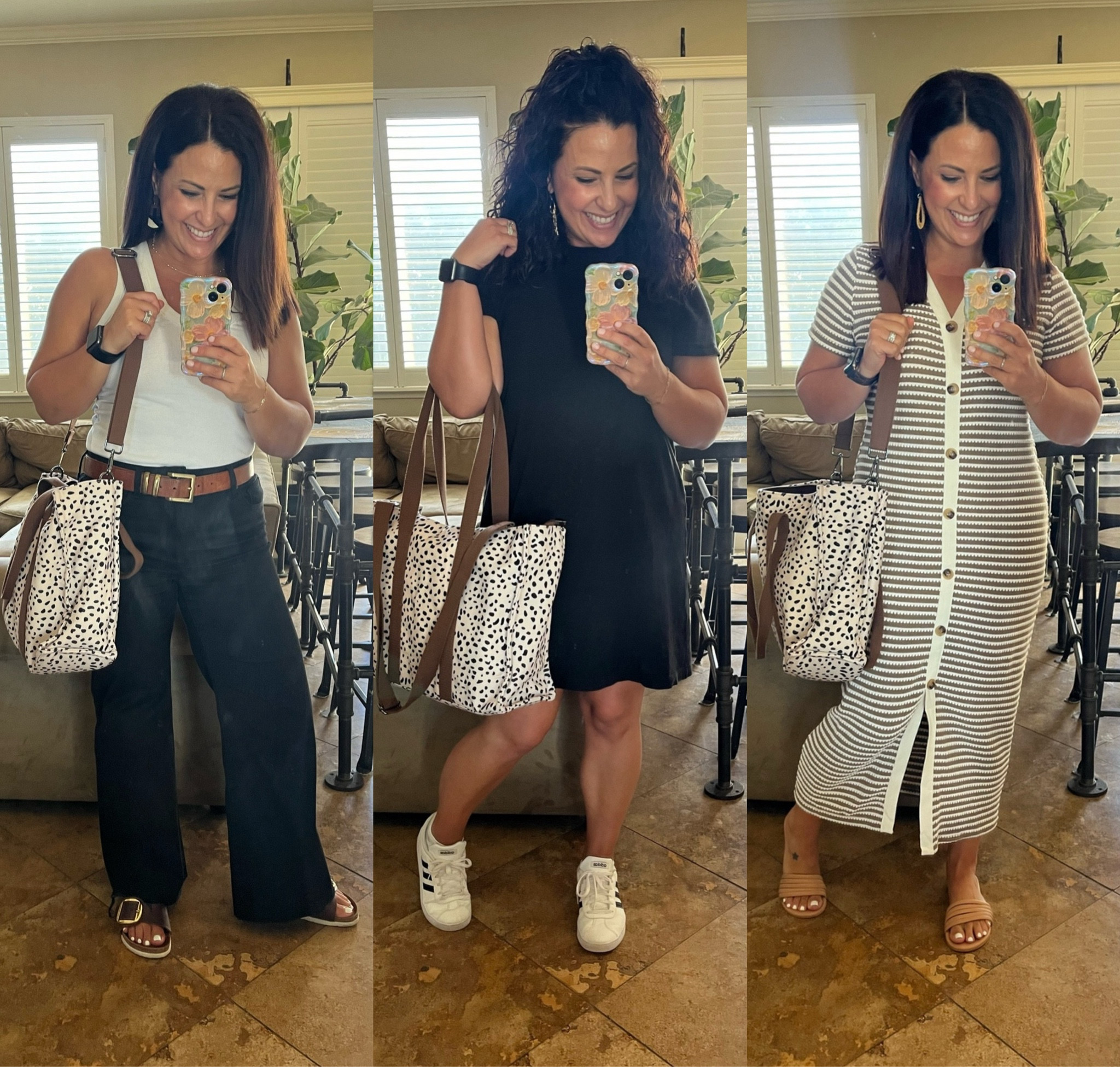 Three teacher workwear looks to wear now or later with a denim wearing a small in both dresses, a medium in the tank top, and jeans are size 4.

Teacher outfit 
Teacher dress
Amazon style

#LTKWorkwear #LTKFindsUnder50 #LTKOver40