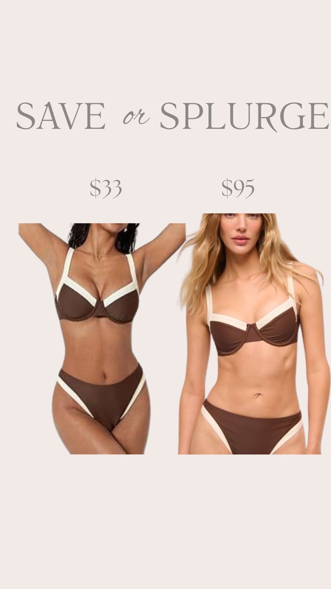 Save or splurge swimsuit 

#LTKFindsUnder50 #LTKgrwm #LTKootd