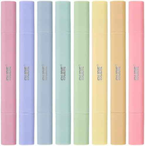 BLIEVE Bible Highlighters No Bleed Through, Pastel Colors, Dual Tip, 8 Pack | Aesthetic Cute High... | Amazon (US)