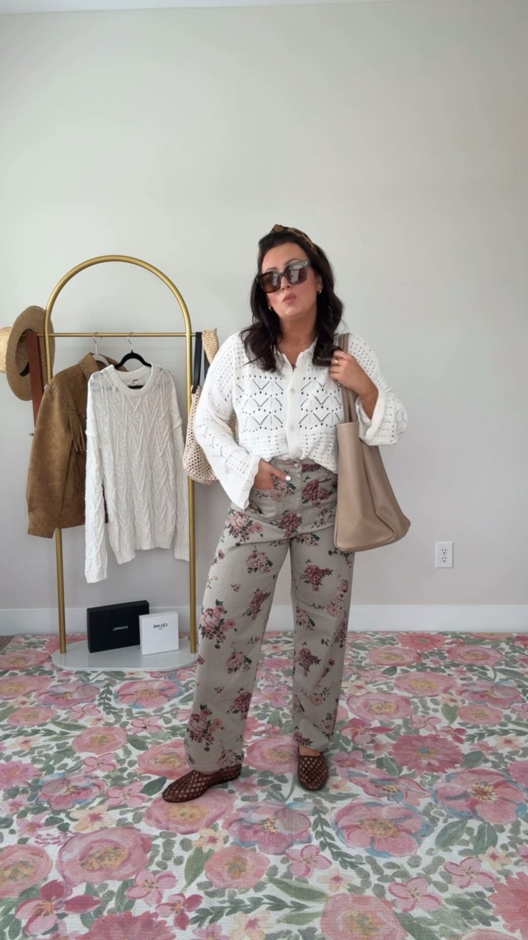 4 WAYS TARGET SWEATER 
• medium cardigan 
• size 8 denim - I sized up one 
• shoes true to size 

#LTKootd #LTKgrwm #LTKmomlife