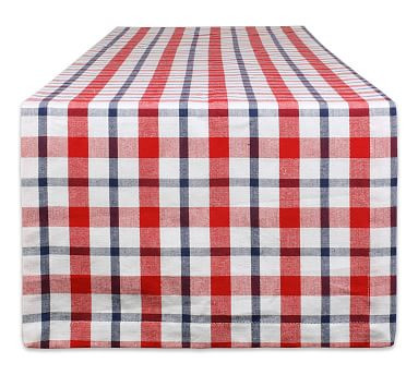 Americana Plaid Cotton Table Runners | Pottery Barn (US)