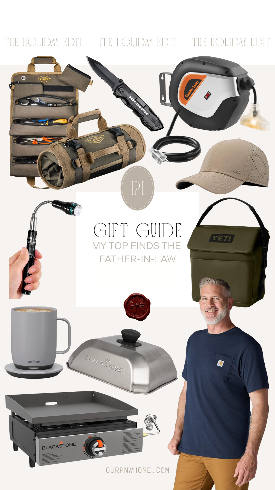 Amazon finds that are perfect gifts for the Father-in-Law!

gifts for him, gifts for dad, tool bag, tabletop grill, Blackstone griddle, camping grill, grill cover, grill steamer, Carhartt t-shirt, men's shirt, temperature control coffee mug, magnetic flashlight, men's cap, tan cap, tan hat, retractable extension cord, pocket knife, insulated lunch box, insulated cooler, soft cooler, camping essentials 

 #LTKGiftGuide #LTKHoliday #LTKMens