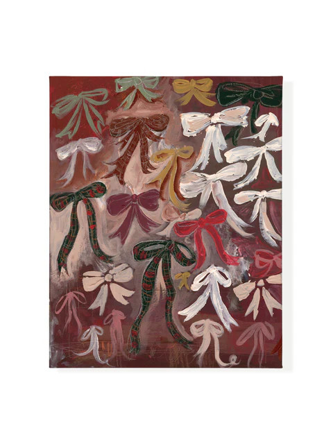 Ribbons and Bows, Vertical | Canvas | Lindsay Letters, LLC