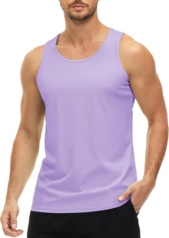 MAGCOMSEN Men's UPF 50+ Tank Top Quick Dry Summer Workout Muscle Sleeveless Shirts for Swim Beach... | Amazon (US)