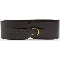 M&S Leather Extra Wide Waist Belt Chocolate | Marks & Spencer (UK)