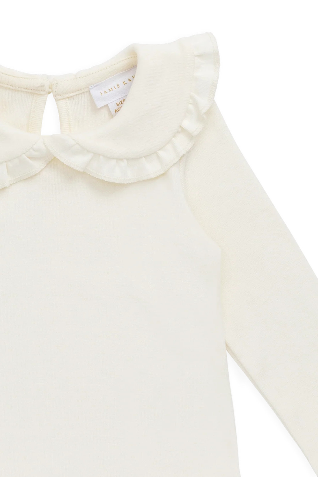 Organic Cotton Rib Adelaide Top - Parchment | Jamie Kay