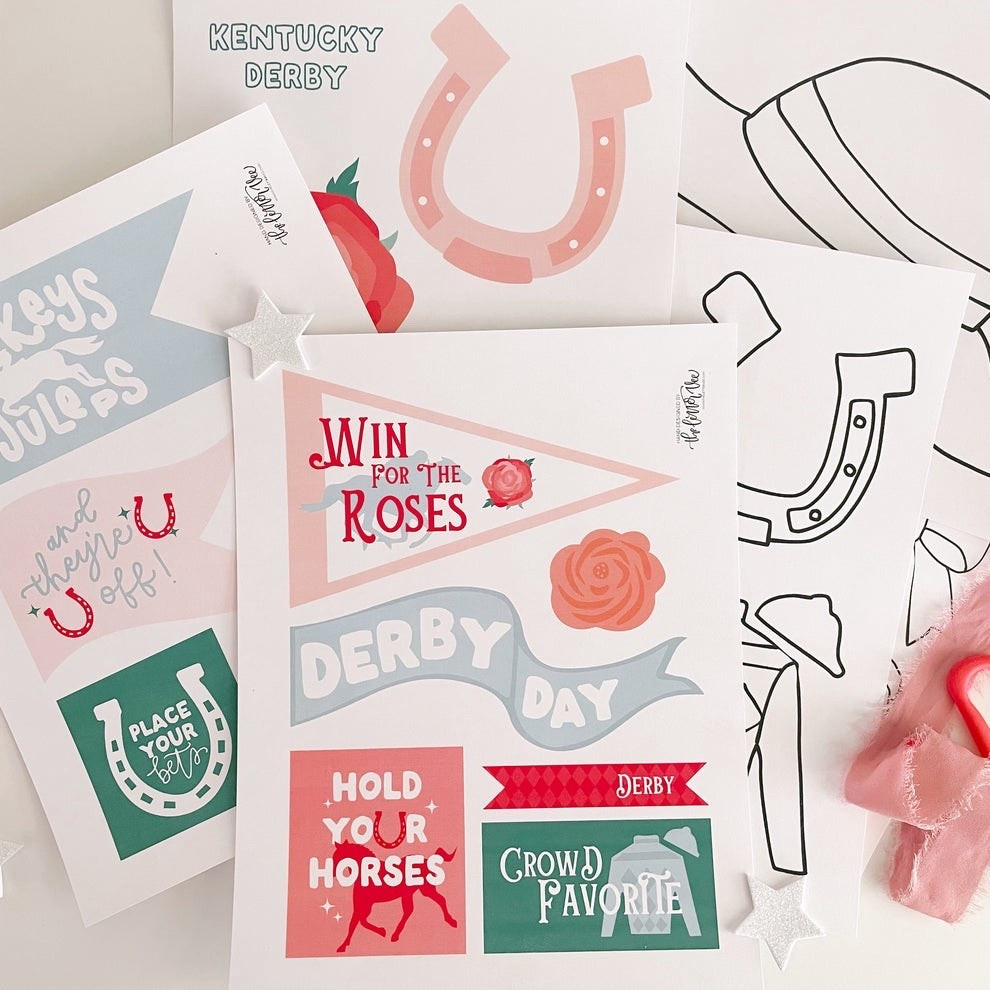 Kentucky Derby Printables & Coloring Pages - The Letter Vee

#LTKKids #LTKSeasonal