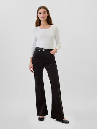 High Rise Soft Vintage Flare Corduroy Pants | Gap Factory