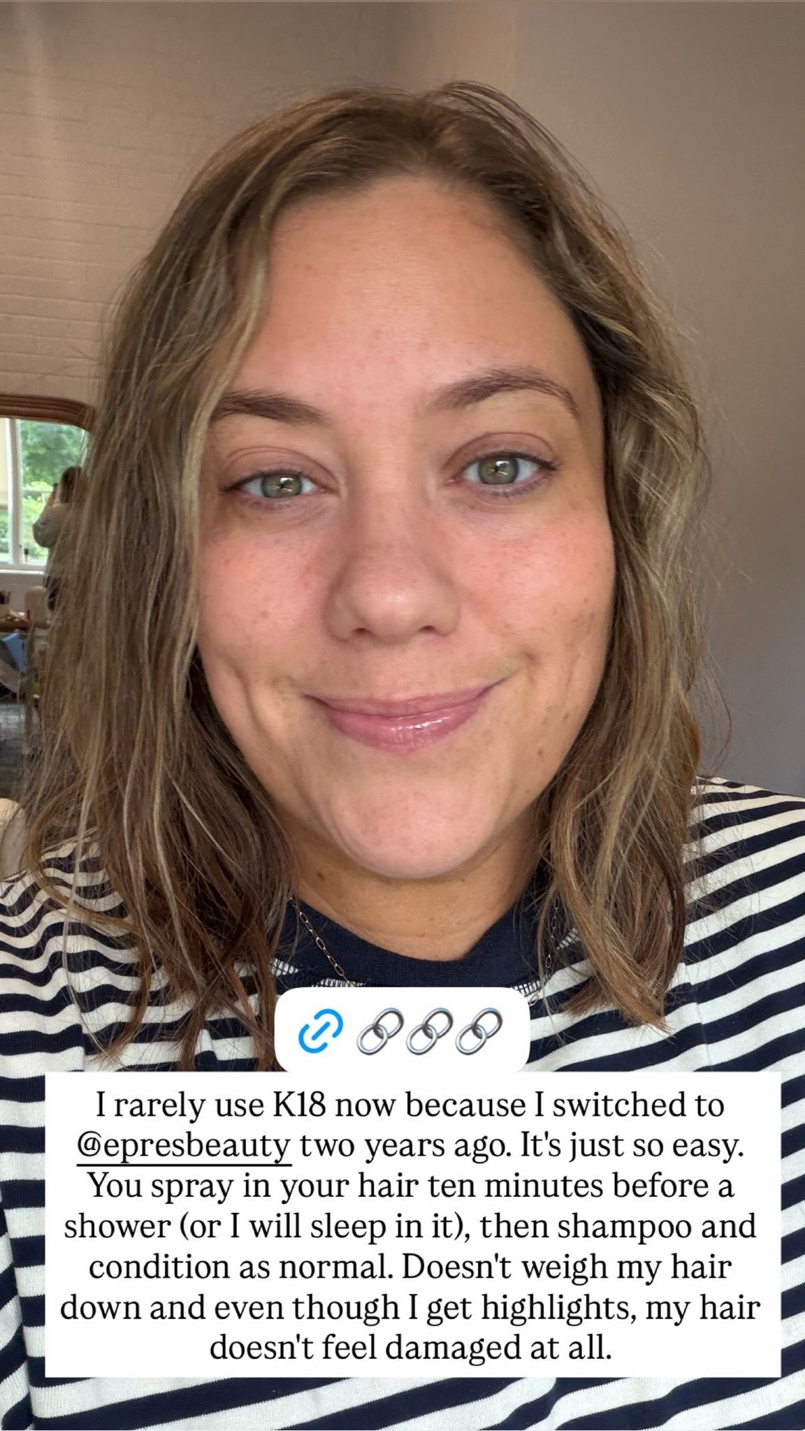 Prime Day Deal: I switched from K18 to epres for my hair bond repair serum two years ago and haven’t looked back since. It’s just so effortless — you spray it in your hair 10 minutes before a shower, and then shampoo and condition as normal. It doesn’t weigh my hair down at ALL and helps my hair feel healthier and silkier without feeling like I have product in it. 20% off (a $10 difference) through tonight for Prime Day!

#LTKSaleAlert #LTKBeauty #LTKselfcare