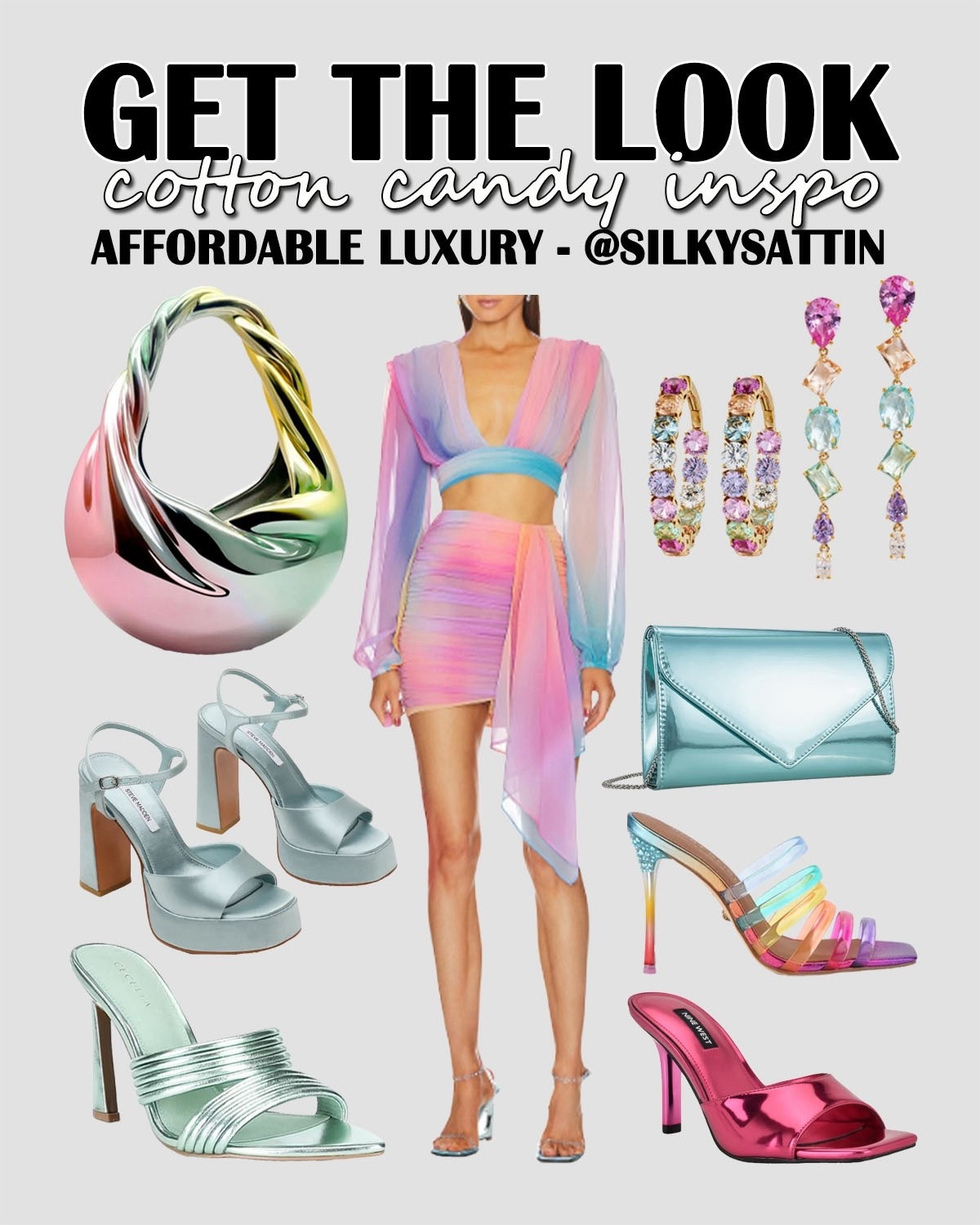 Get the Look: Cotton Candy Inspo

I came across this JW Pei Willow Twist Crescent Top Handle Bag and instantly fell in love. I just knew I had to create an equally fun, colorful look inspired by it. 

Affordable Style: Up to $150
Affordable Luxury: Up to $300
Luxury Style: $300 and Above

*If you’re loving the vibes, “heart” this post. I update the additional options of all my posts as I find additional articles and/or items start selling out.

spring outfit, girls night outfit, date night outfit, wedding guest outfit, casual, formal, ootd, ootn, women’s fashion #springoutfit #girlsnightoutfit #datenightoutfit #weddingguestoutfit #casual #formal #ootd #ootn #women #fashion

#LTKSaleAlert #LTKFestival #LTKootd