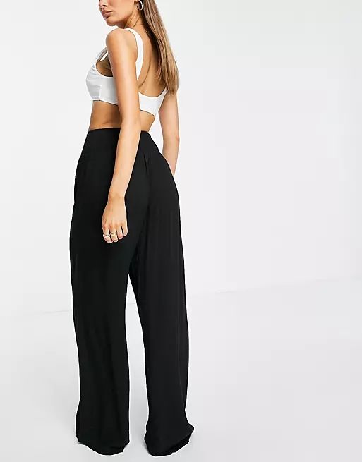 Vero Moda beach pants in black | ASOS (Global)