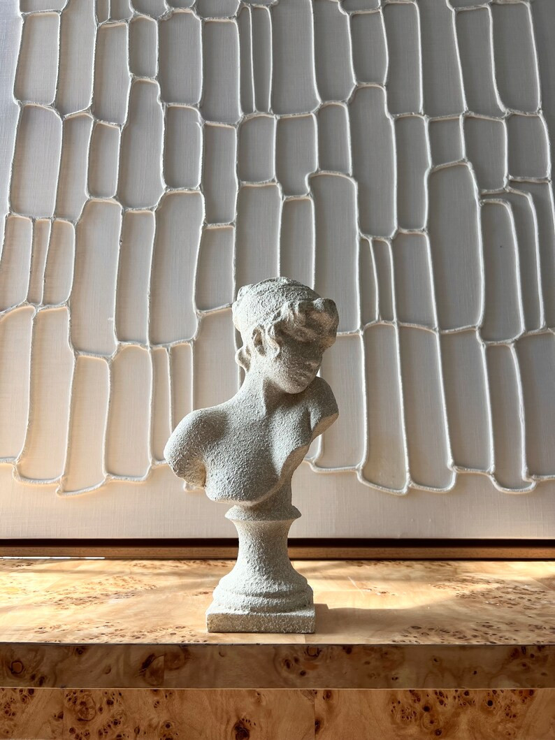 Stone Bust of Sappho White Handmade Statue Living Room - Etsy Canada | Etsy (CAD)