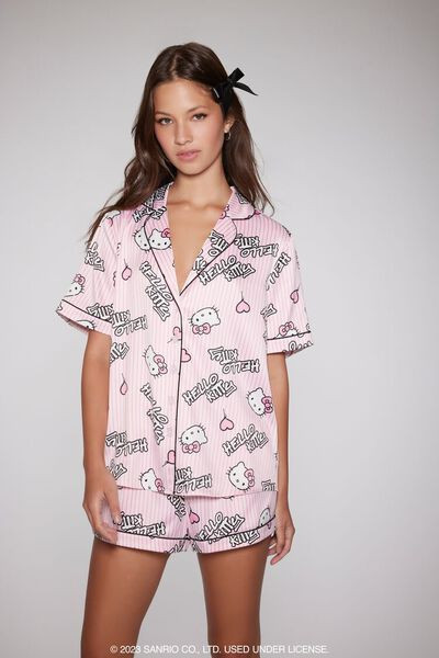 Hello Kitty Shirt & Shorts Pajama Set | Forever 21
