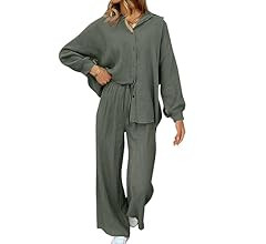 AUTOMET Womens 2 Piece 2024 Spring Clothes Fashion Outfits Two Piece Matching Wide Leg Palazzo Pa... | Amazon (US)