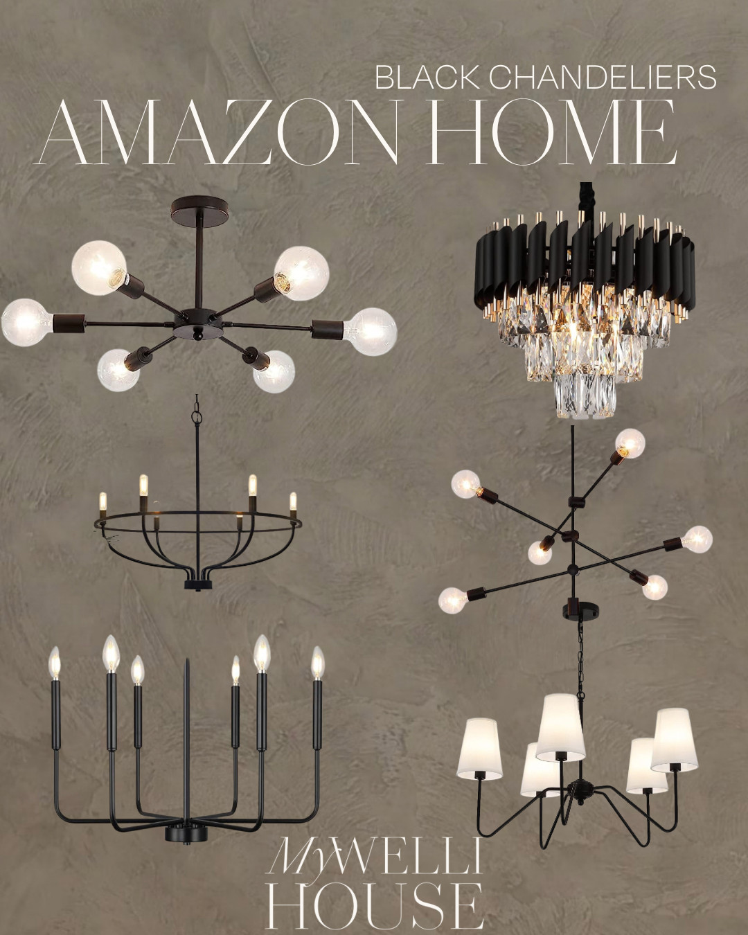 Homebelife Farmhouse Chandelier Lighting Fixture, 5-Light Modern Island Light for Kitchen Dining ... | Amazon (US)