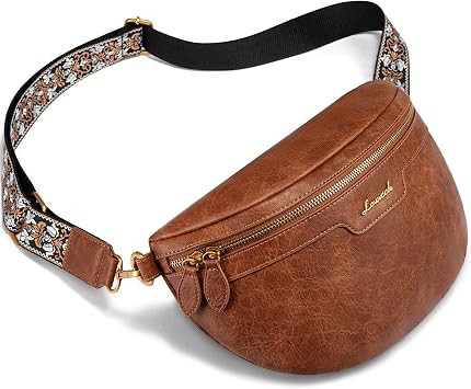 LOVEVOOK Fanny Packs for Women Cross Body, Vegan Leather Belt Bag for Women, Waterproof Sling Pur... | Amazon (US)