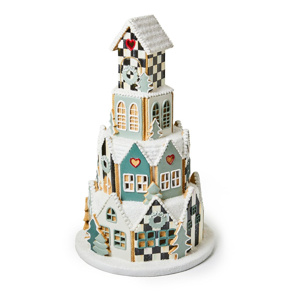 Illuminated Farmhouse Gingerbread Village | MacKenzie-Childs