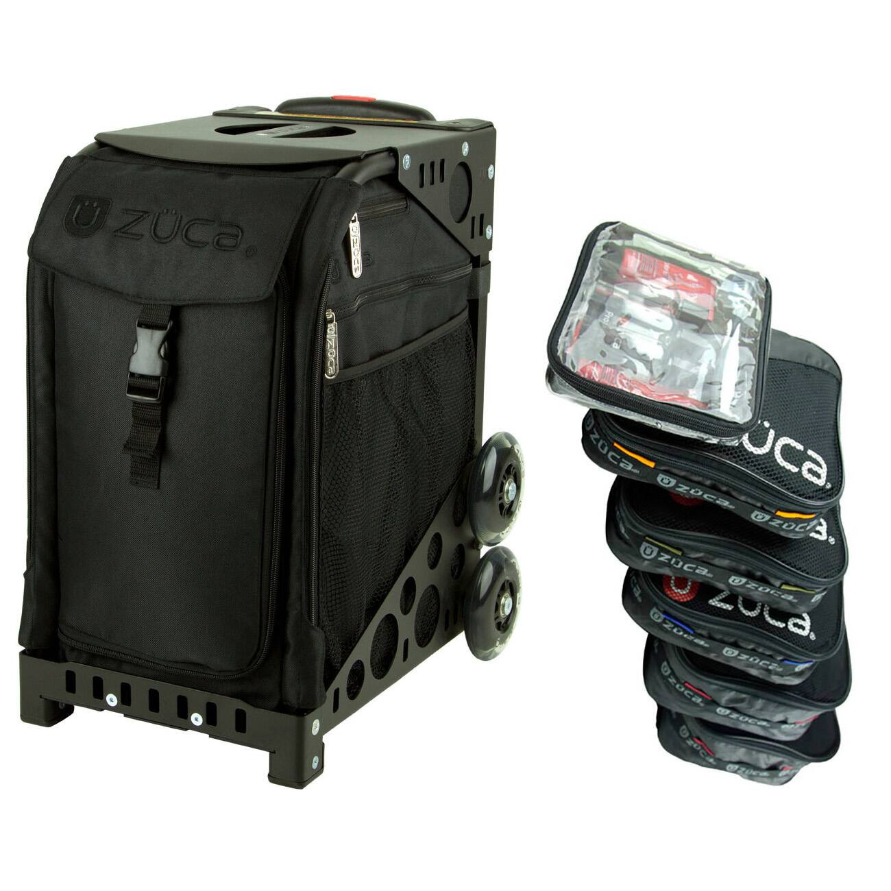 Zuca - Stealth Sport Insert Bag with Frame (Non-Flashing Wheels) - Black | Best Buy U.S.