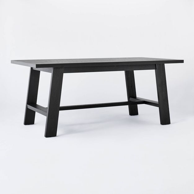 72" Linden Rectangular Wood Dining Table Black - Threshold™ designed with Studio McGee | Target