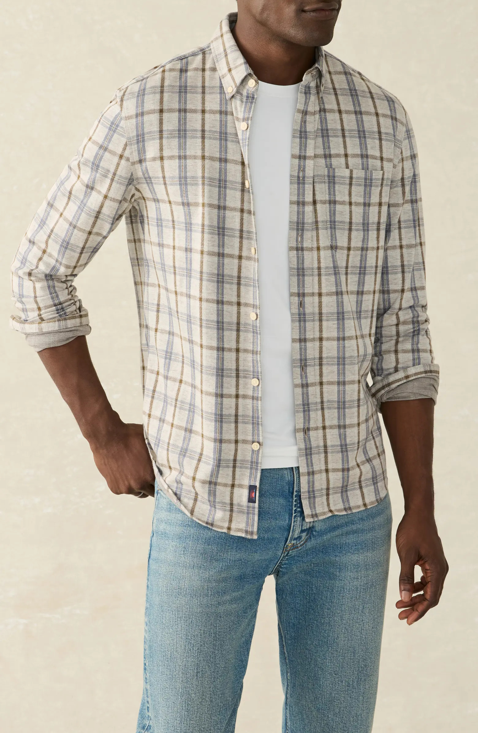 Coastline Knit Button-Down Shirt | Nordstrom