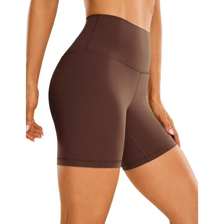 CRZ YOGA Womens Butterluxe Biker Shorts 2.5'' / 4'' / 6'' / 8'' - High Waisted Booty Workout Voll... | Walmart (US)