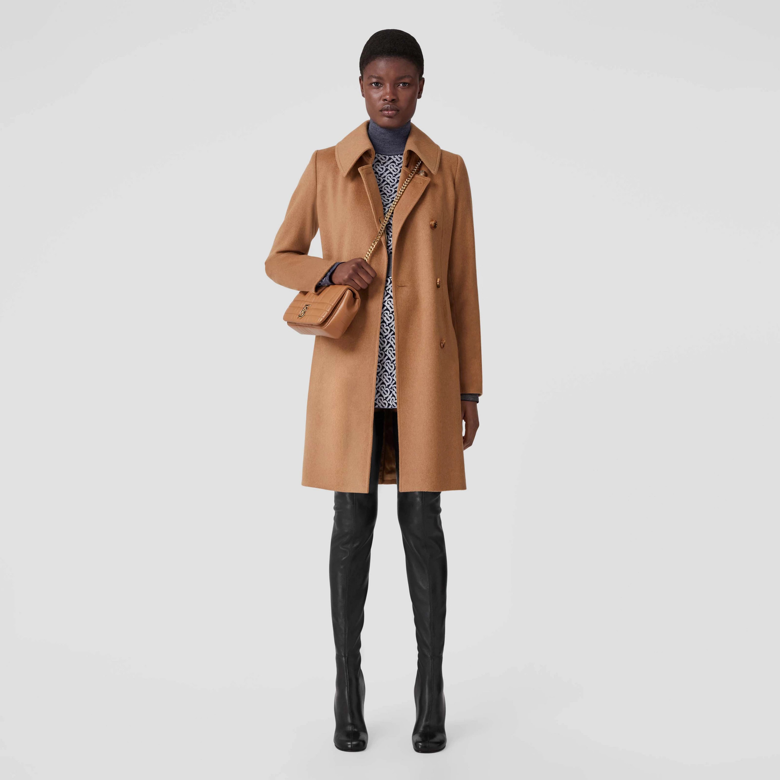 Monogram Motif Cashmere Belted Coat | Burberry (US)