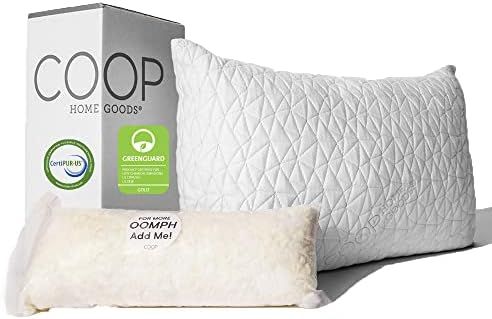 Coop Home Goods Original Loft Pillow Queen Size Bed Pillows for Sleeping - Adjustable Cross Cut M... | Amazon (US)