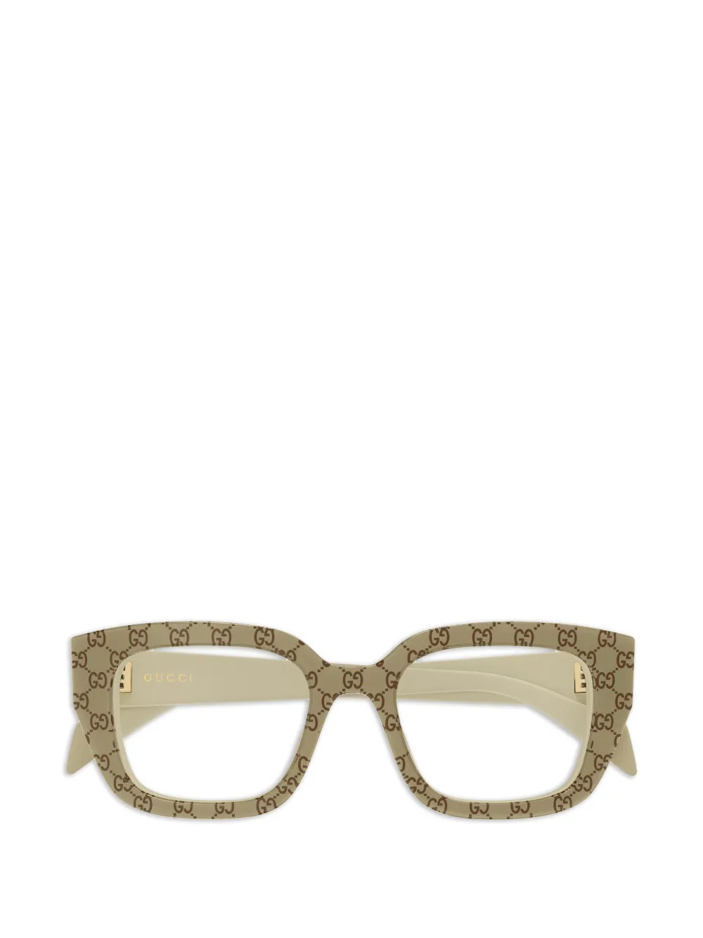 Gucci Eyewear gg2021o patterned glasses - Neutrals | Farfetch Global
