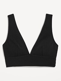 V-Neck Longline Bikini Swim Top | Old Navy (US)