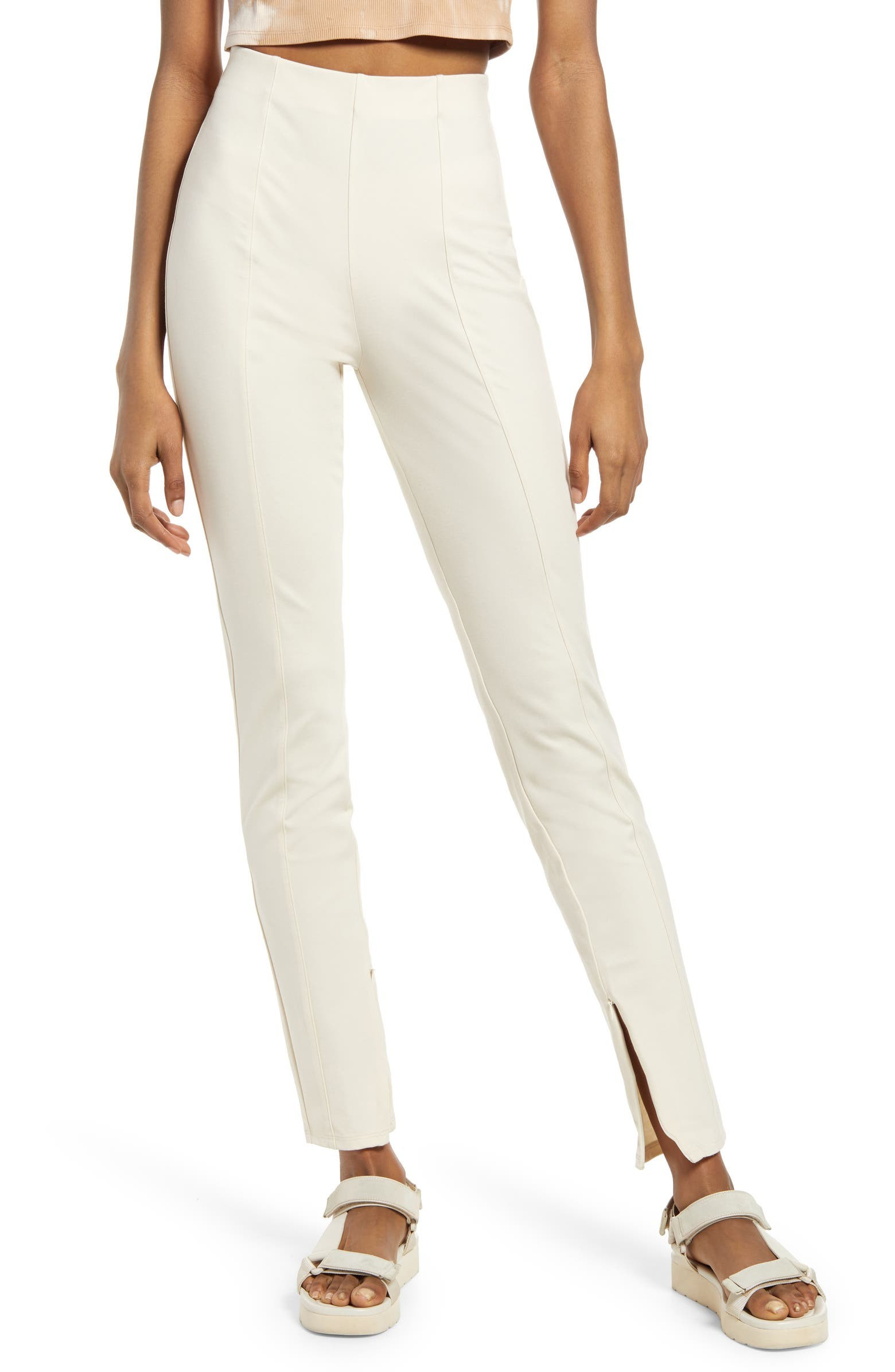 Split Hem Knit Pants | Nordstrom