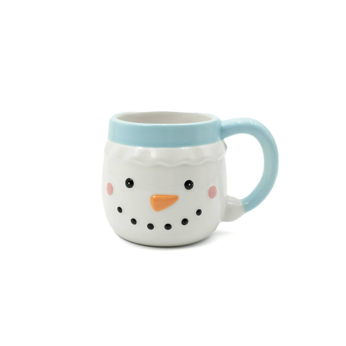 13oz Kids' Ceramic Mug Snowman Light Blue - Bullseye's Playground™ | Target