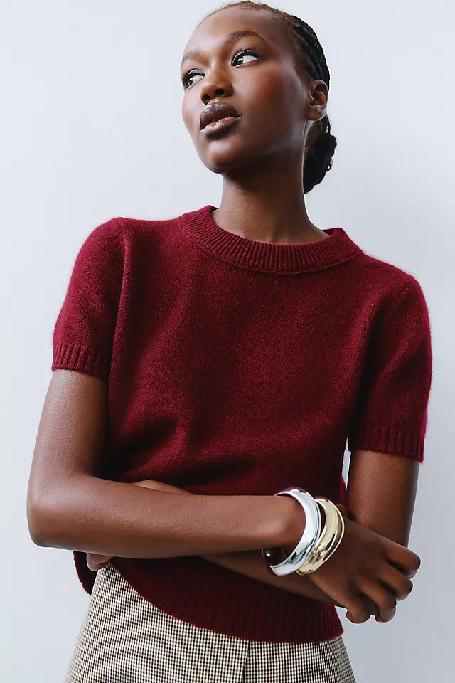 Mercer Cashmere Short Sleeve Sweater | Anthropologie (US)
