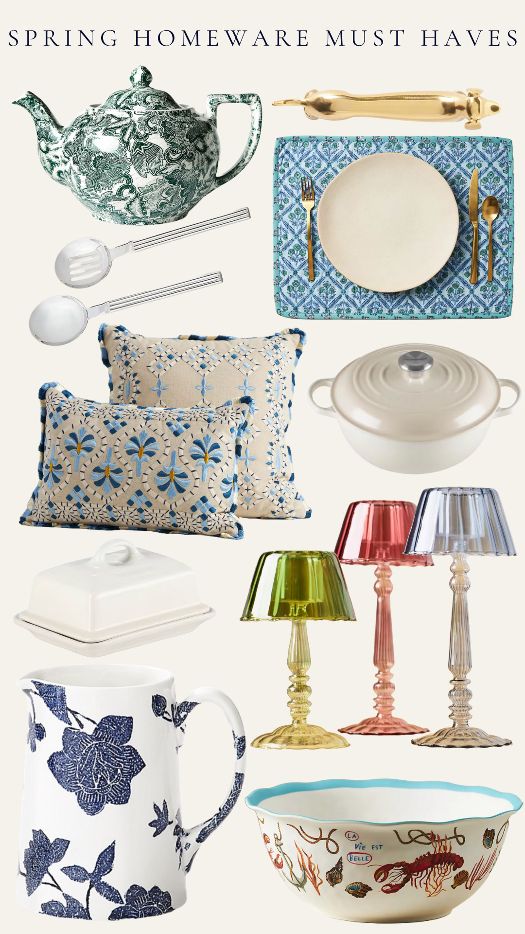 My Spring Homeware Must Haves - to brighten up your day! Featuring Anthropologie, Ralph Lauren and Le Creuset 

 #LTKuk #LTKspring #LTKhome