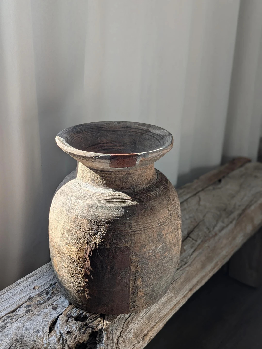 Extra Large Antique teak wood vase | Etsy (US)