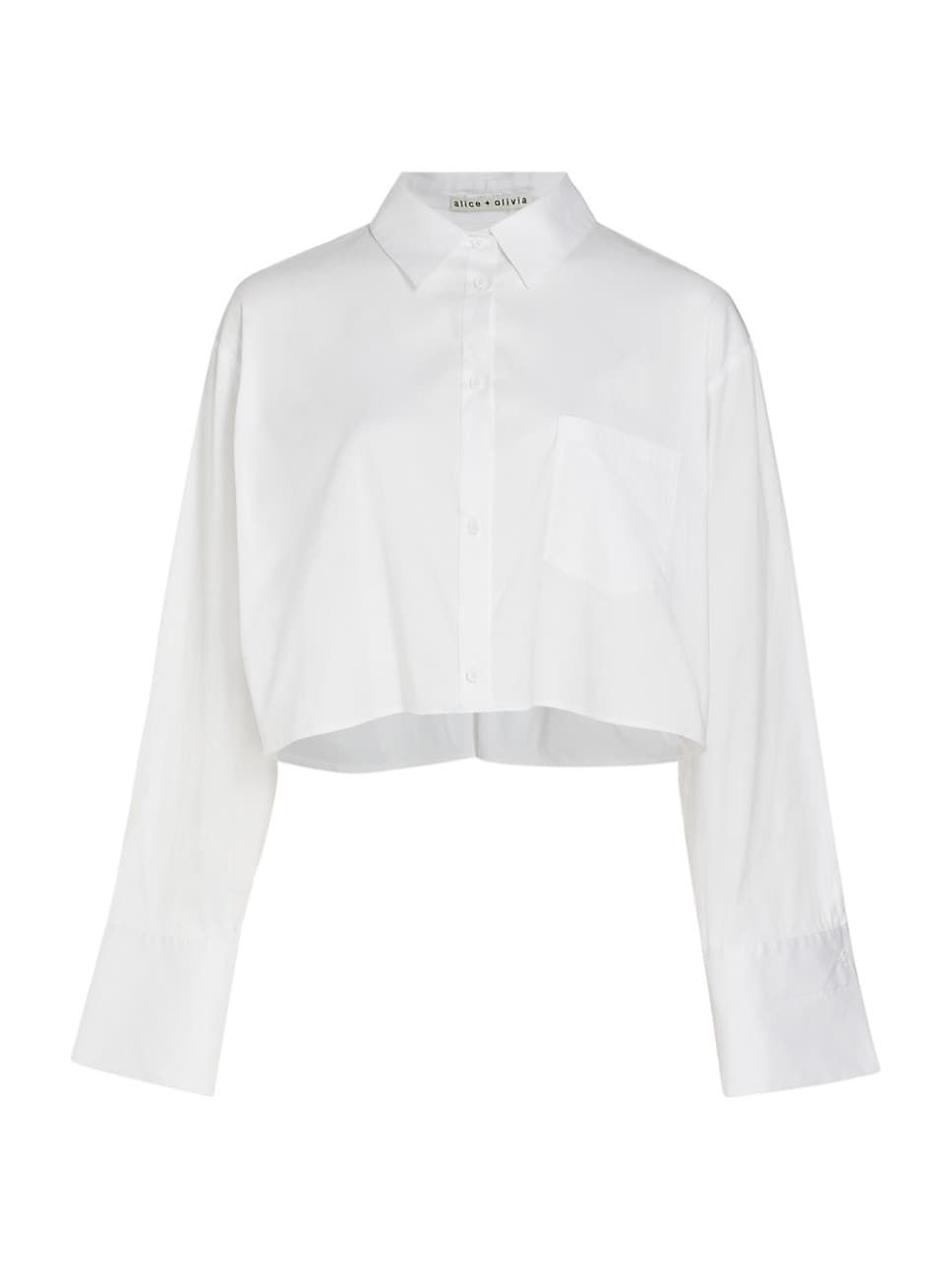 Finely Cropped Oversized Shirt | Saks Fifth Avenue