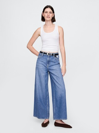 Mid Rise UltraSoft Crop Baggy Jeans | Gap (US)
