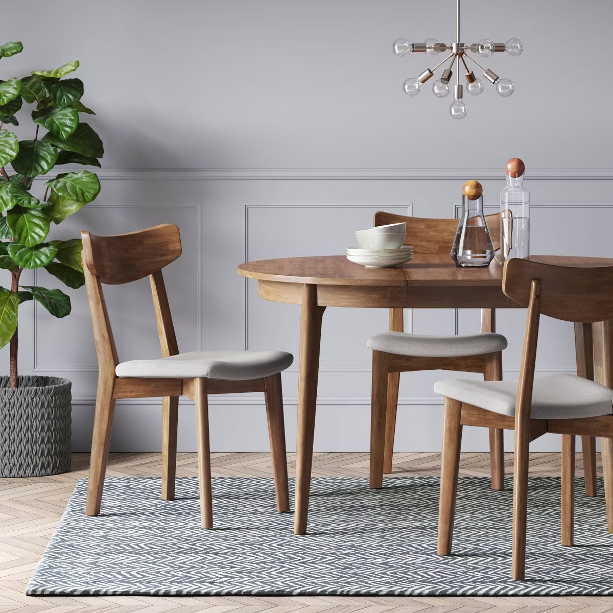 Astrid Mid-Century Round Extendable Dining Table - Threshold™ | Target