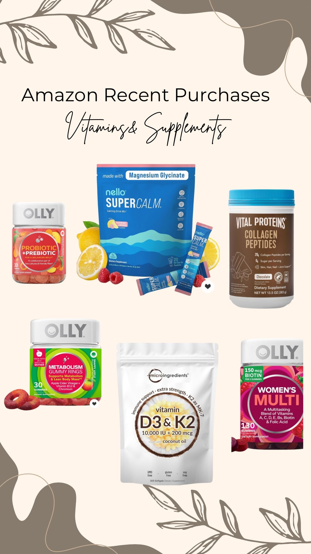 Amazon Vitamins & Supplements 

#LTKBeauty #LTKActive #LTKU