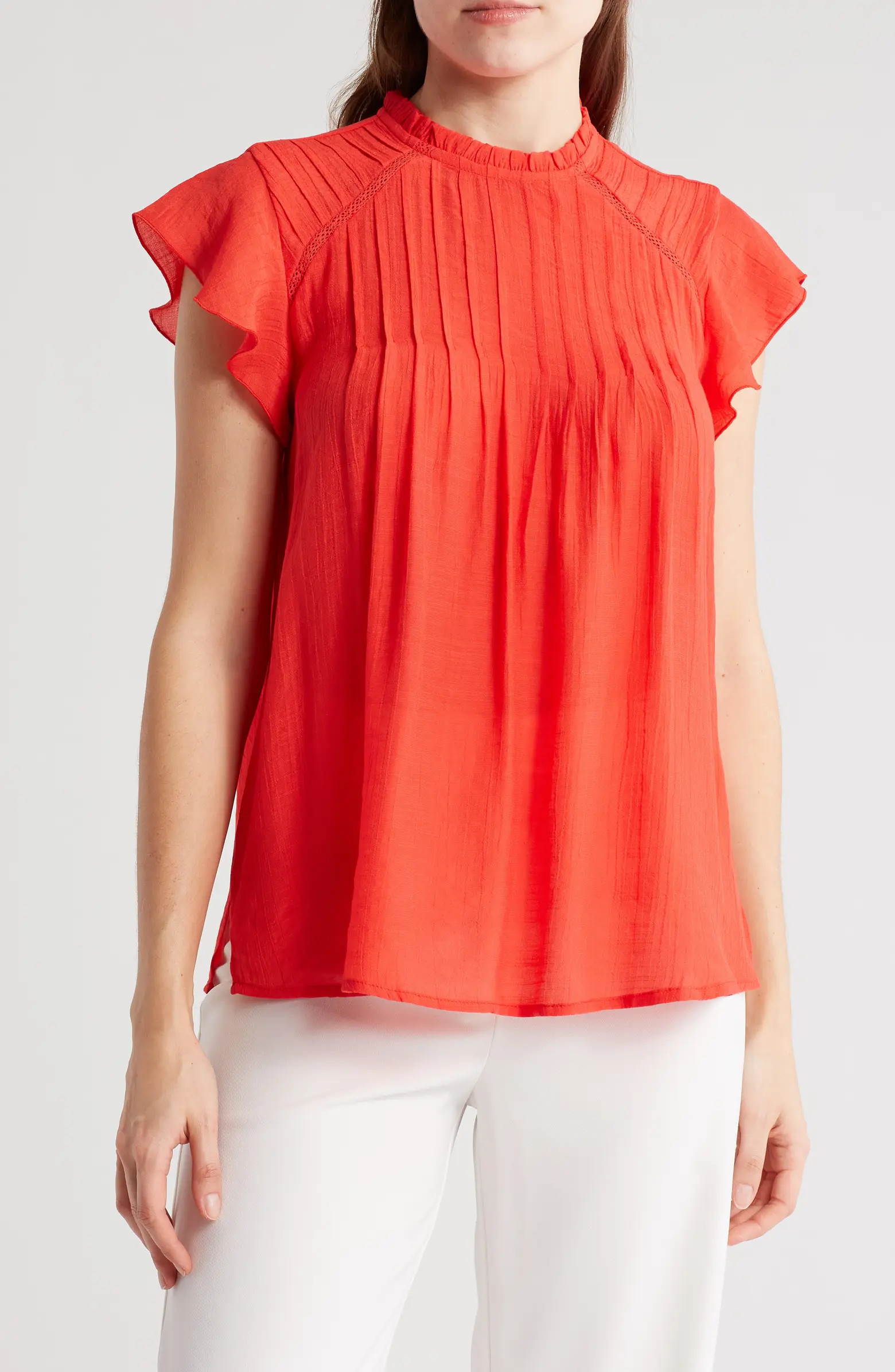 Cap Sleeve Pleated Top | Nordstrom Rack